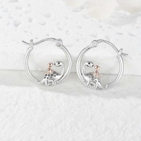 Boucles d’Oreilles Anneaux Dinosaures