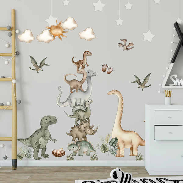 Sticker Mural Dinosaures Mignons