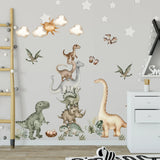 Sticker Mural Dinosaures Mignons