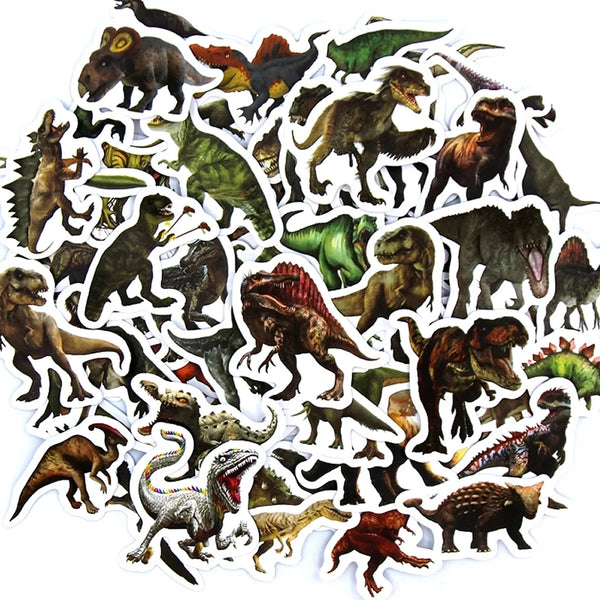 Lot de 100 stickers Dinosaures