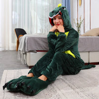 Pyjama Dinosaure Adulte Vert