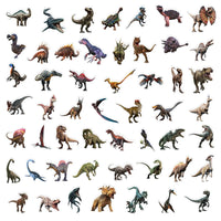Set de 50 Autocollants Dinosaures Réalistes