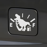 Sticker Voiture Dinosaure Carburant