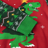Pull de Noël Dinosaure