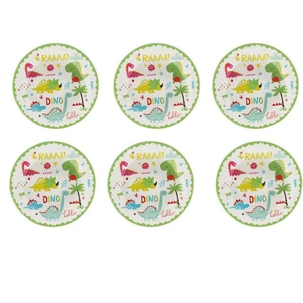 Déco Anniversaire <br>Dinosaure</br> Assiettes (x6)
