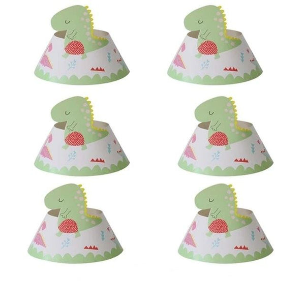 Déco Anniversaire <br>Dinosaure</br> Chapeaux (x6)