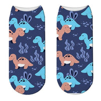 Chaussette Dinosaure <br>Bleu Nuit
