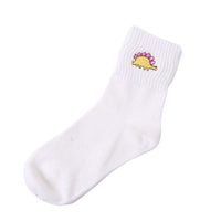 Chaussette Dinosaure <br>Stégosaure Blanc</br>