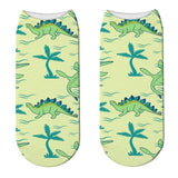 Chaussette Dinosaure <br>Stégosaures Vert Clair