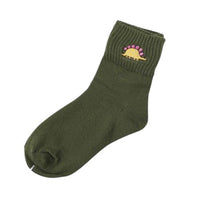 Chaussette Dinosaure <br>Stégosaure vert</br>