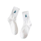 Chaussette Dinosaure <br>T-Rex Blanc</br>