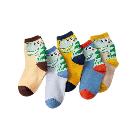 Lot Chaussette Dinosaure <br>T-Rex</br> 5 Paires
