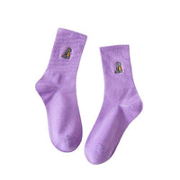 Chaussette Dinosaure <br>T-Rex Violet</br>