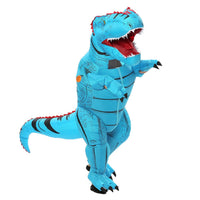 Costume Dinosaure <br>Gonflable</br> T-Rex Bleu