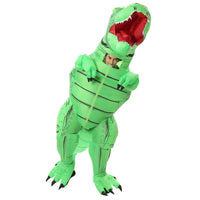 Costume Dinosaure <br>Gonflable</br> T-Rex Vert