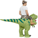 Costume Gonflable <br>Cavalier Dinosaure