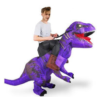 Deguisement assis <br>sur un Dinosaure</br>