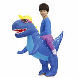 Déguisement Gonflable Dinosaure Bleu – Adulte et Enfant de 1m20 à 1m90