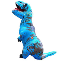 Deguisement Dinosaure <br>Gonflable</br> T-Rex Bleu