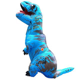 Deguisement Dinosaure <br>Gonflable</br> T-Rex Bleu