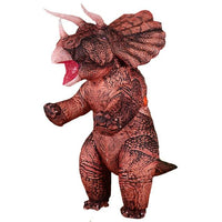 Déguisement Dinosaure <br>Gonflable</br> Tricératops Marron