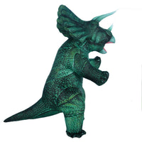 Déguisement Dinosaure <br>Gonflable</br> Tricératops Vert