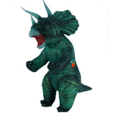 Déguisement Dinosaure <br>Gonflable</br> Tricératops Vert