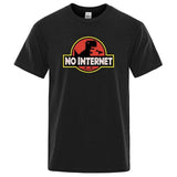 T-Shirt Dinosaure <br>No internet</br>