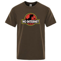 T-Shirt Dinosaure <br>No internet</br>