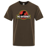 T-Shirt Dinosaure <br>No internet</br>