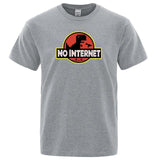 T-Shirt Dinosaure <br>No internet</br>