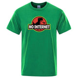 T-Shirt Dinosaure <br>No internet</br>