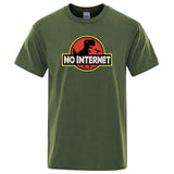 T-Shirt Dinosaure <br>No internet</br>