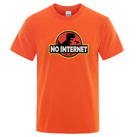 T-Shirt Dinosaure <br>No internet</br>
