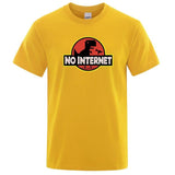 T-Shirt Dinosaure <br>No internet</br>