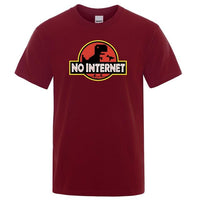 T-Shirt Dinosaure <br>No internet</br>