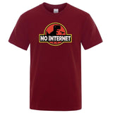 T-Shirt Dinosaure <br>No internet</br>