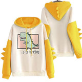 Sweat Dinosaure <br>T-Rex vert</br> Jaune
