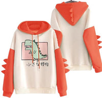 Sweat Dinosaure <br>T-Rex vert</br> Rouge