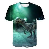 T-Shirt Dinosaure 3D <br>Blue</br>
