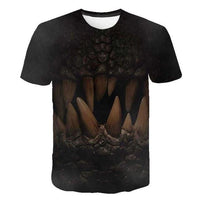 T-Shirt Dinosaure 3D <br>Dents acérées</br>