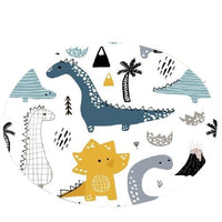 Tapis Dinosaure <br>Blanc